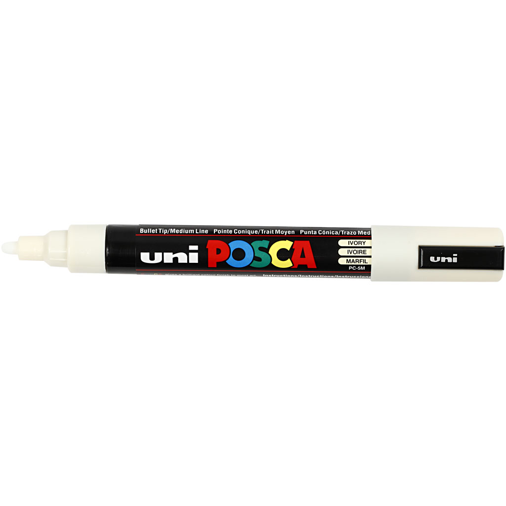 Posca Verfstift medium conische punt Ivoor