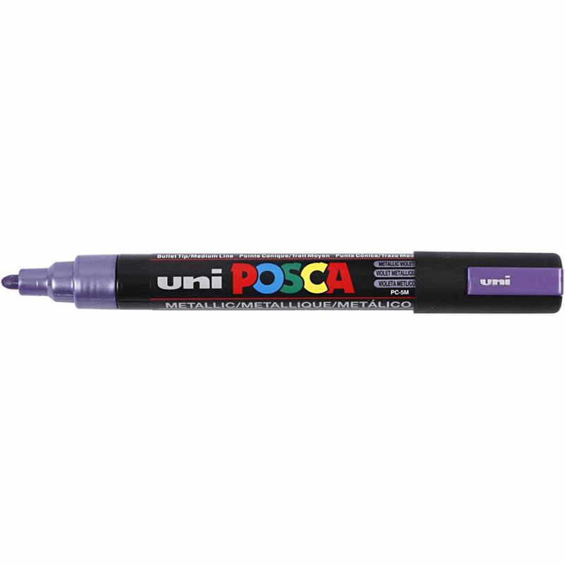 Posca Verfstift medium conische punt Metallic paars