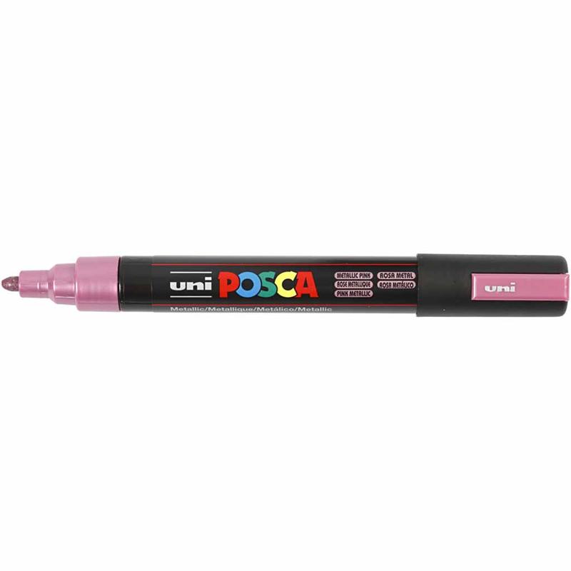 Posca Verfstift medium conische punt Metallic roos