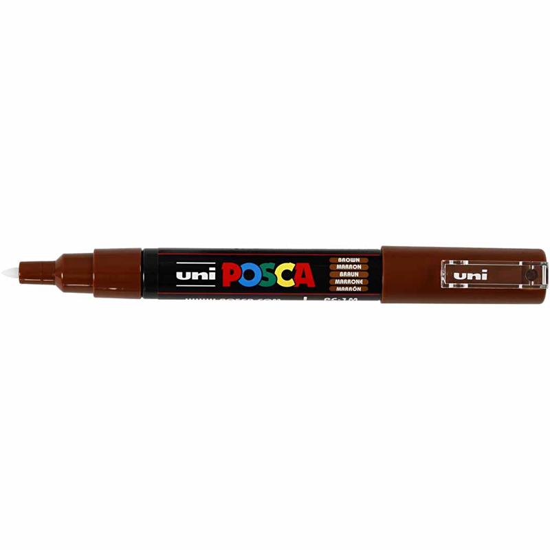 Posca verfstift PC1MC Extrafijne conische punt - Bruin