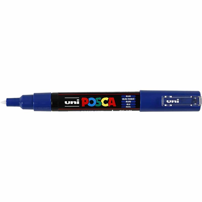 Posca verfstift PC1MC Extrafijne conische punt - Donkerblauw