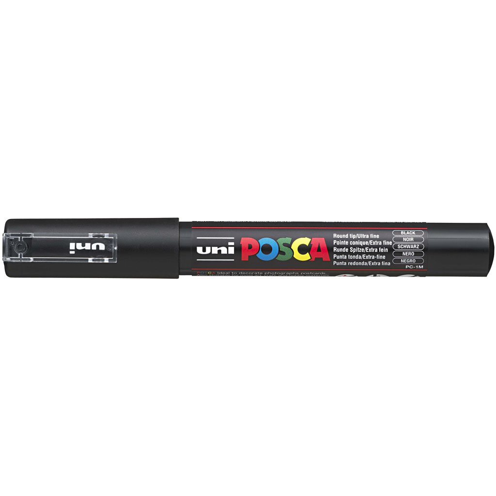 Posca verfstift PC1MC Extrafijne conische punt - Zwart