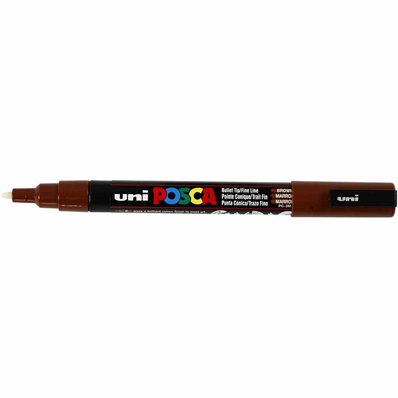 Posca verfstift PC3M Fijne conische punt - Bruin