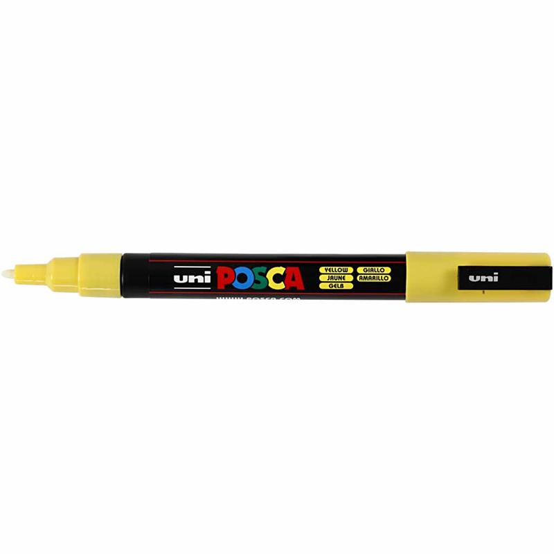 Posca verfstift PC3M Fijne conische punt - Geel