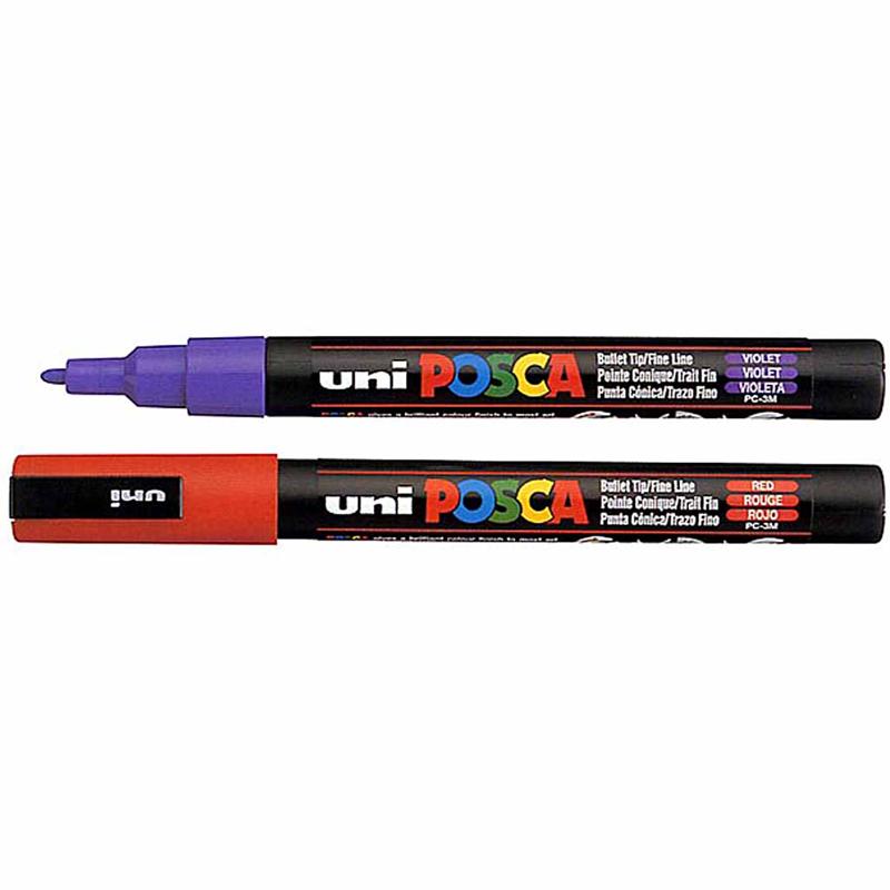 Posca verfstift PC3M Fijne conische punt - Paars