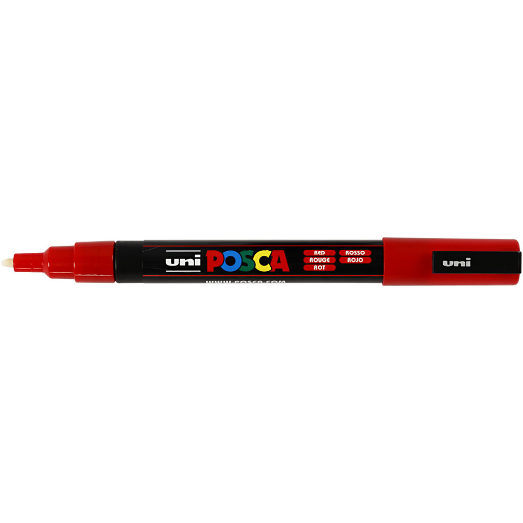 Posca verfstift PC3M Fijne conische punt - Rood