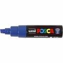 Posca verfstift PC8K Brede & schuin afgeschneden punt - Donkerblauw