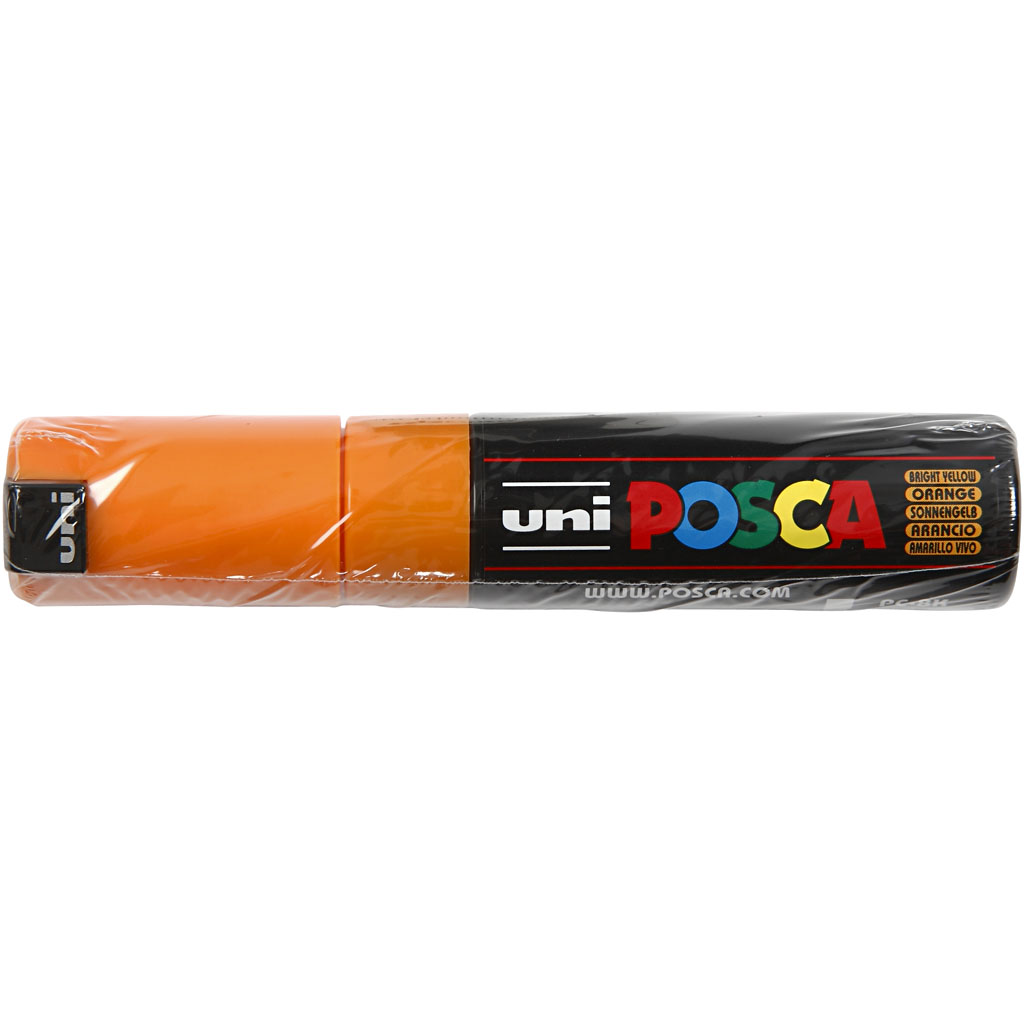 Posca verfstift PC8K Brede & schuin afgeschneden punt - Oranje