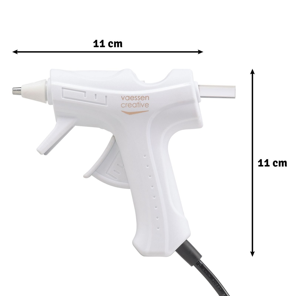 Lijmpistool met 2 lijmstiften, klein formaat, 10 Watt