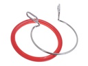 Naairing met klem, Rood - 7 cm