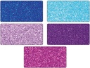 Glitterboard ICE 300g/m², 24x34cm, 5 vellen, verschillende kleuren