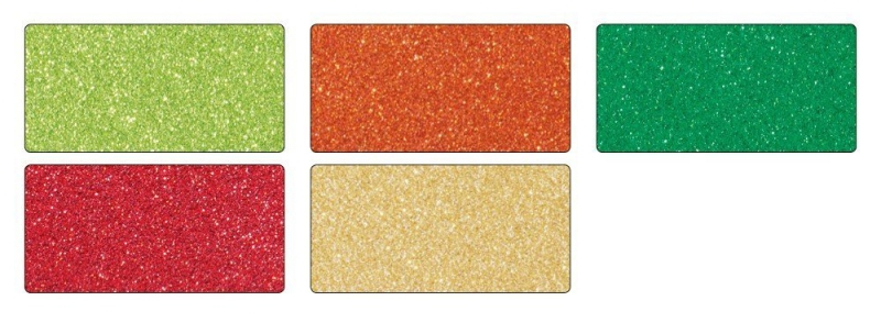 Glitterboard ORIENTAL 300g/m², 24x34cm, 5 vellen, verschillende kleuren