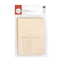 Houten postkaart, 14.8x10.5 cm - 2 stuks