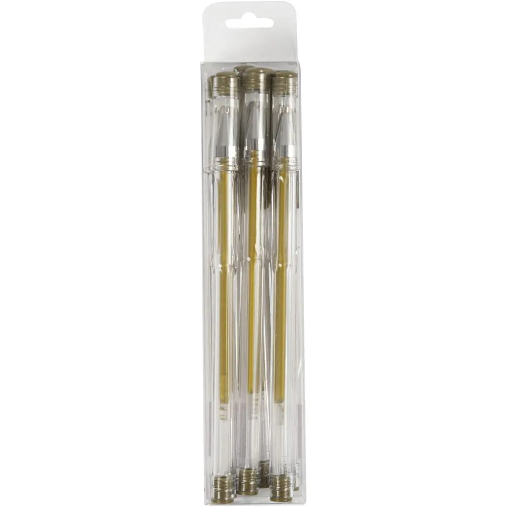 Gelpen Goud, lijndikte 0.8 mm - 6 stuks