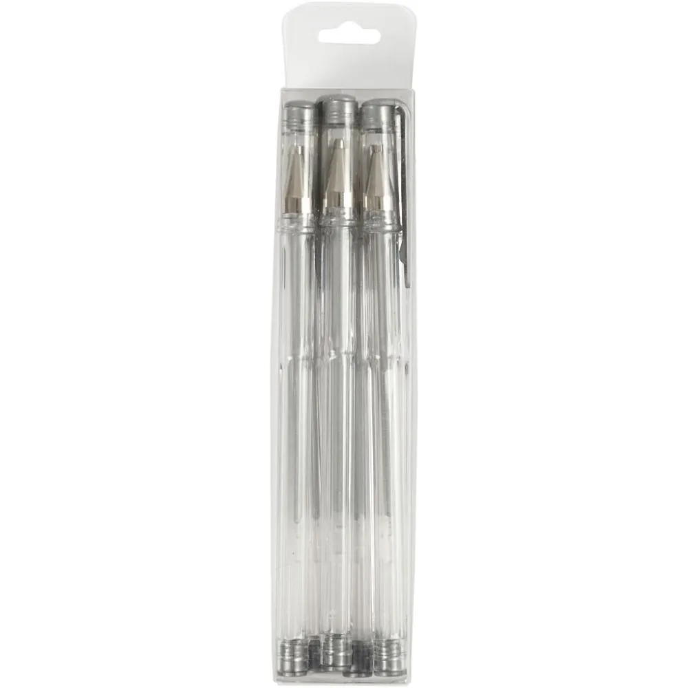 Gelpen Zilver, lijndikte 0.8 mm - 6 stuks