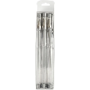 Gelpen Zilver, lijndikte 0.8 mm - 6 stuks