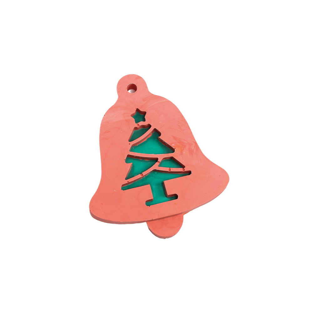 Siliconen mal 10,6cm x 9,2cm x 1,5cm - Kerstboom hanger