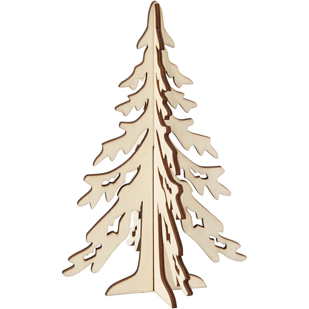 Sapin de Noël, H: 20 cm, L: 13 cm, 1 pièce