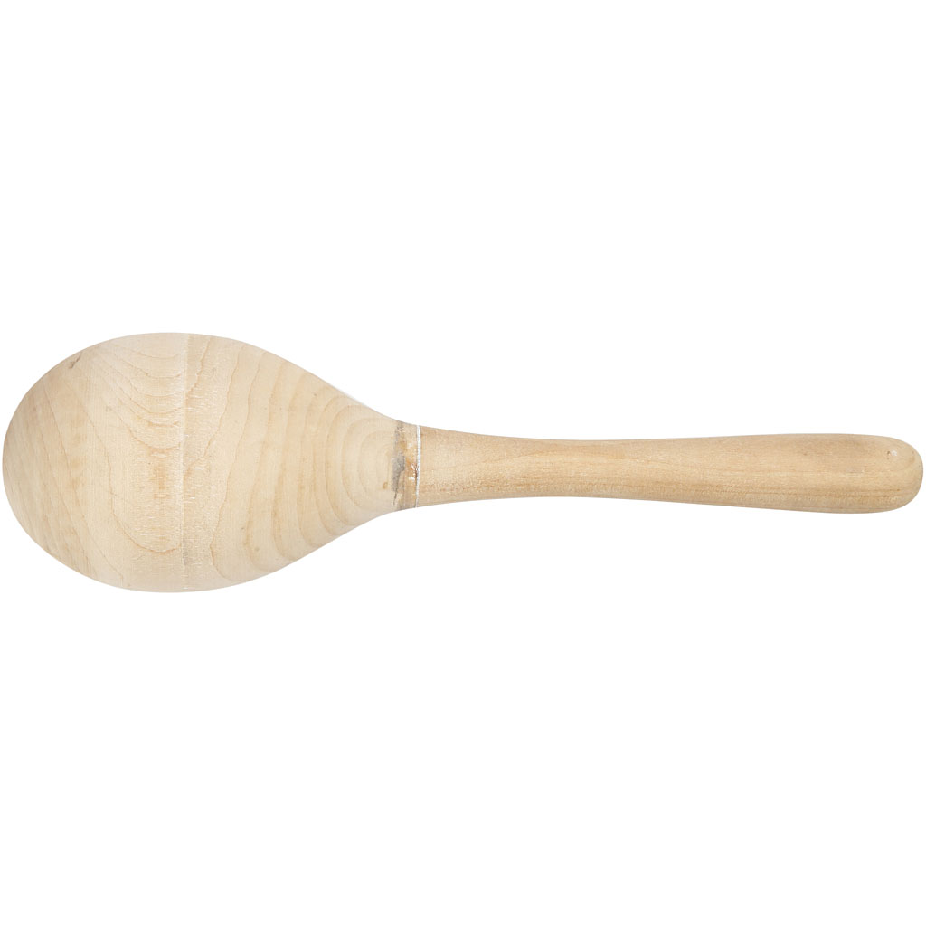 Maracas en bois, H: 20 cm, 1 pièce