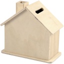 Spaarpot huis, afm 10,1x10x5,4 cm