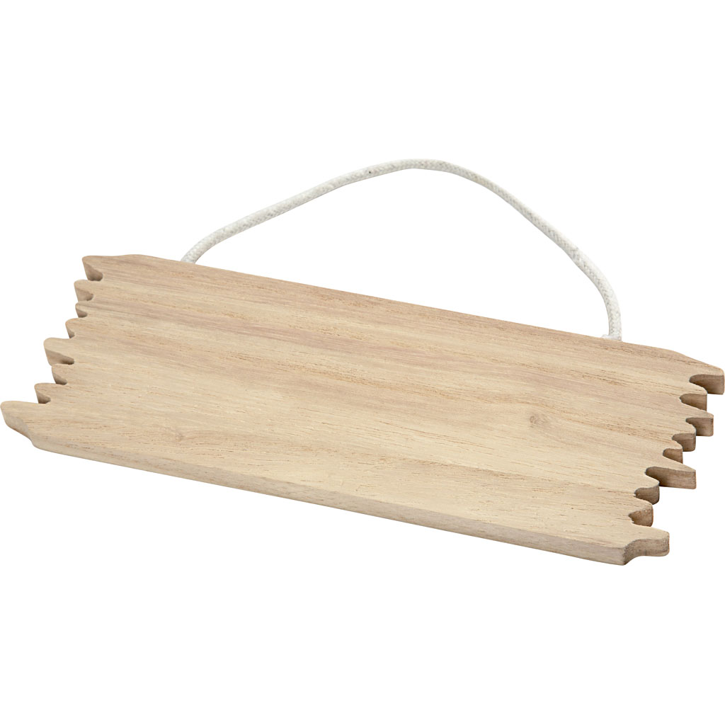 Deurhanger schild, 16x5.5 cm - 7 mm