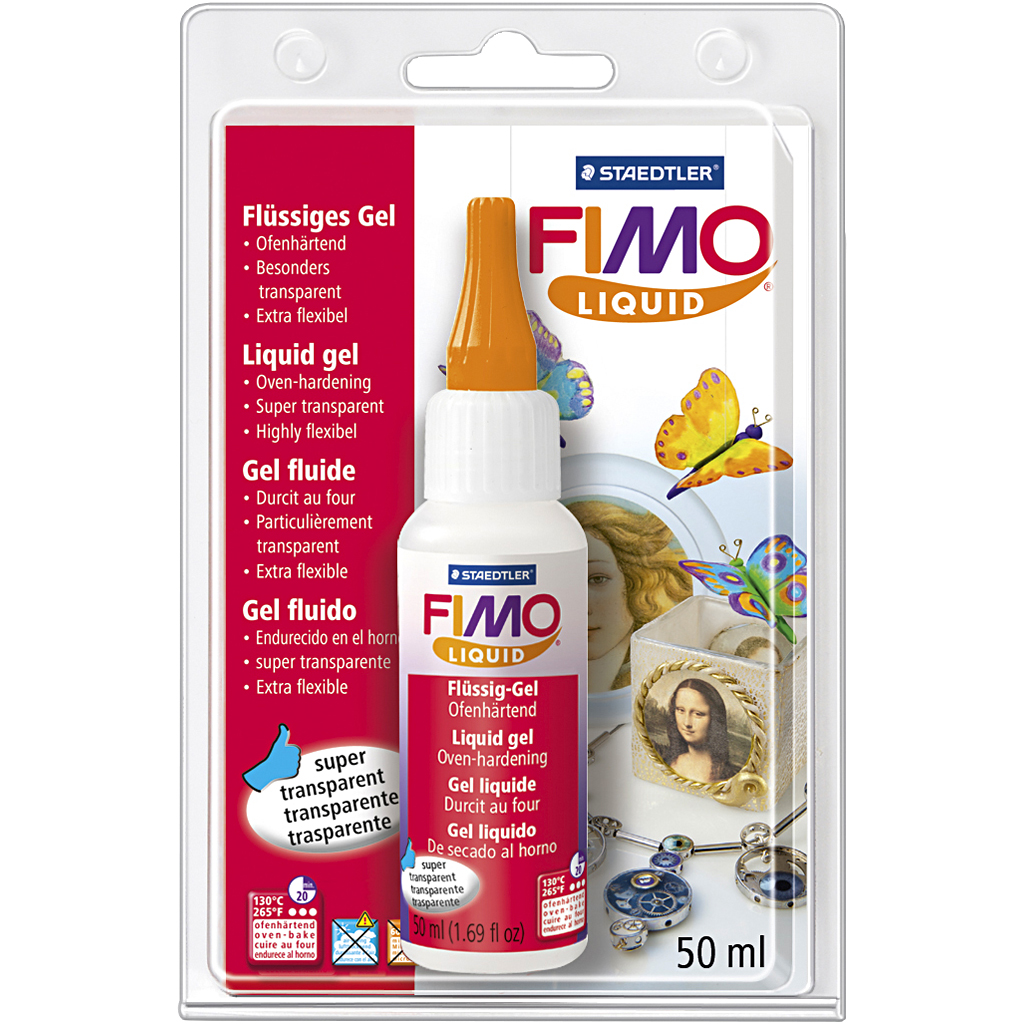 Fimo liquid ovenhardende deco-gel 50 ml transparant