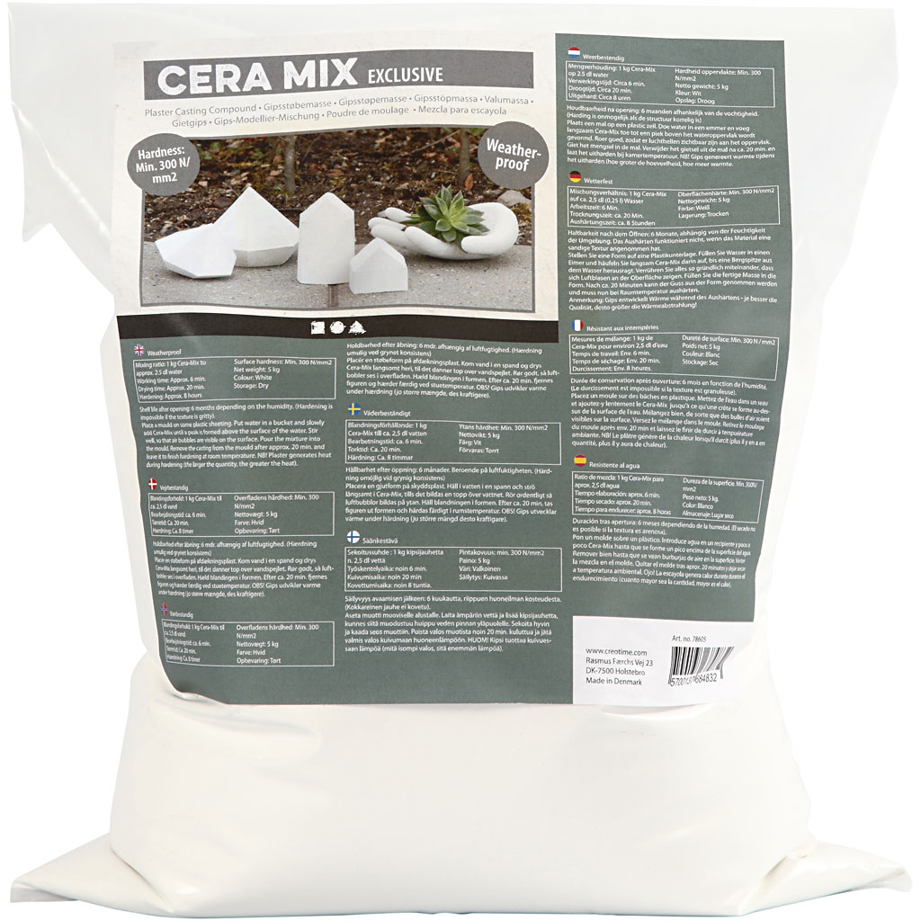 Cera-Mix gietgips Exclusieve, wit - 5kg