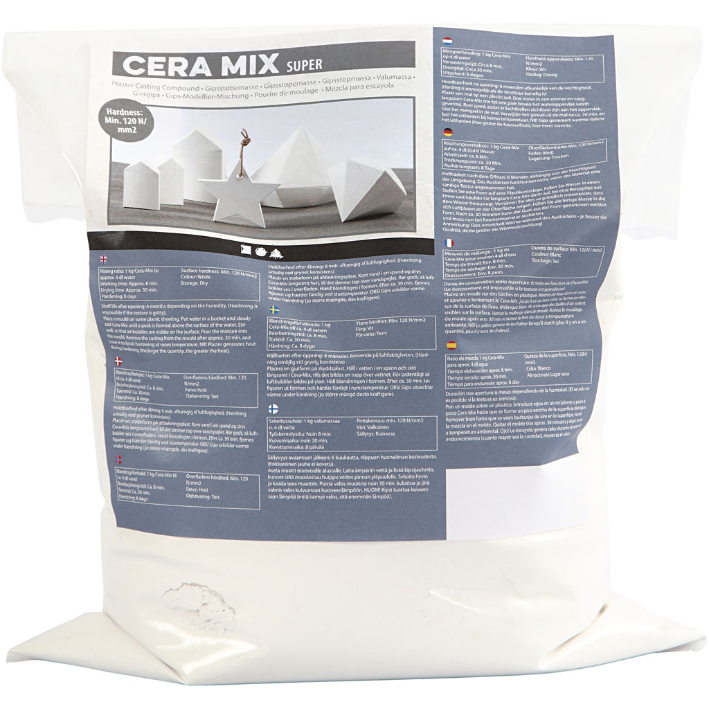 Cera-Mix gietgips Super, wit - 5kg