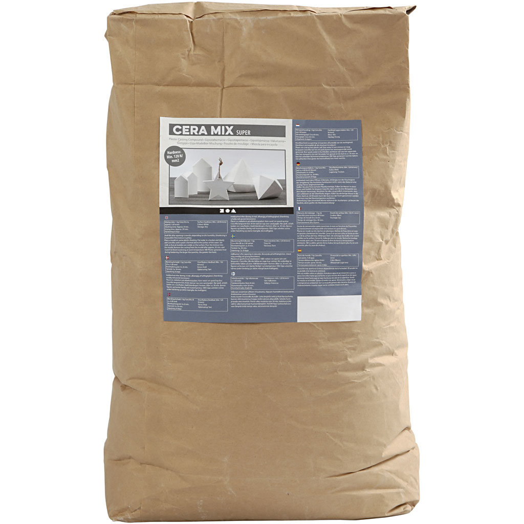 Poudre de moulage Cera-Mix Super, blanc, 25 kg