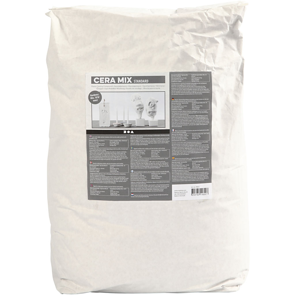 Plâtre de Paris Cera-Mix, gris clair, 25 kg