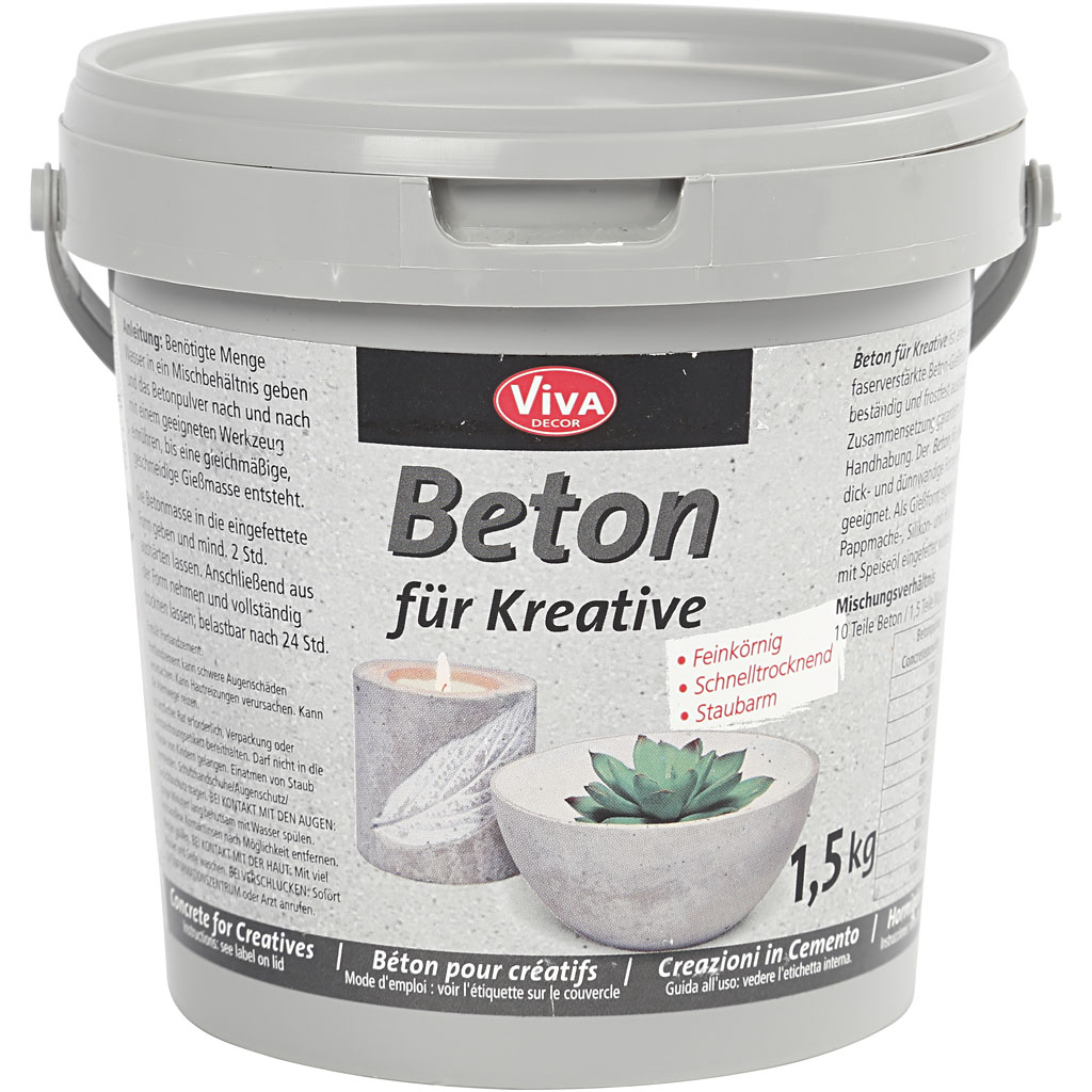 Giebeton, grijs - emmer 1,5kg