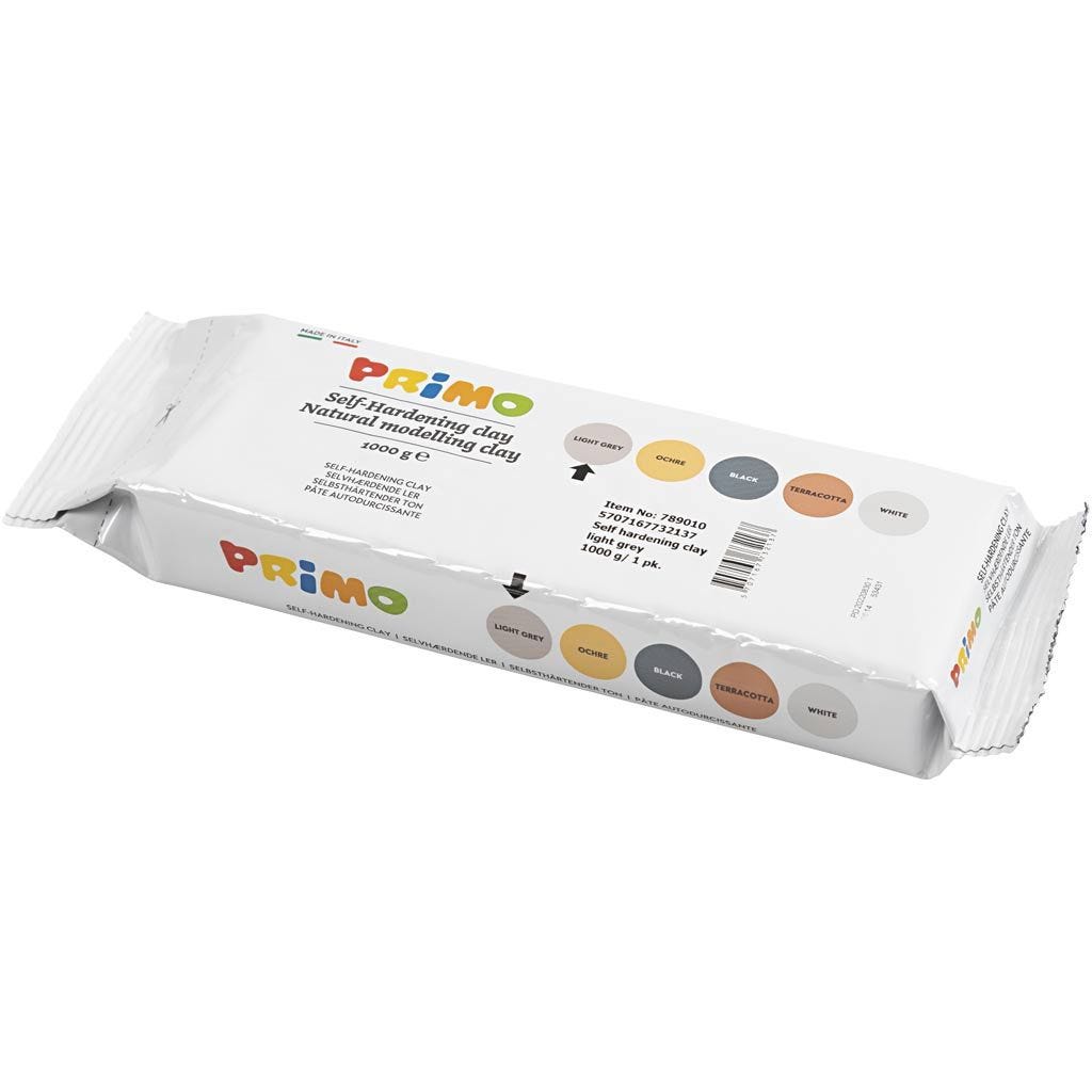 Pâte autodurcissante, gris clair, 1000 gr/ 1 Pq.