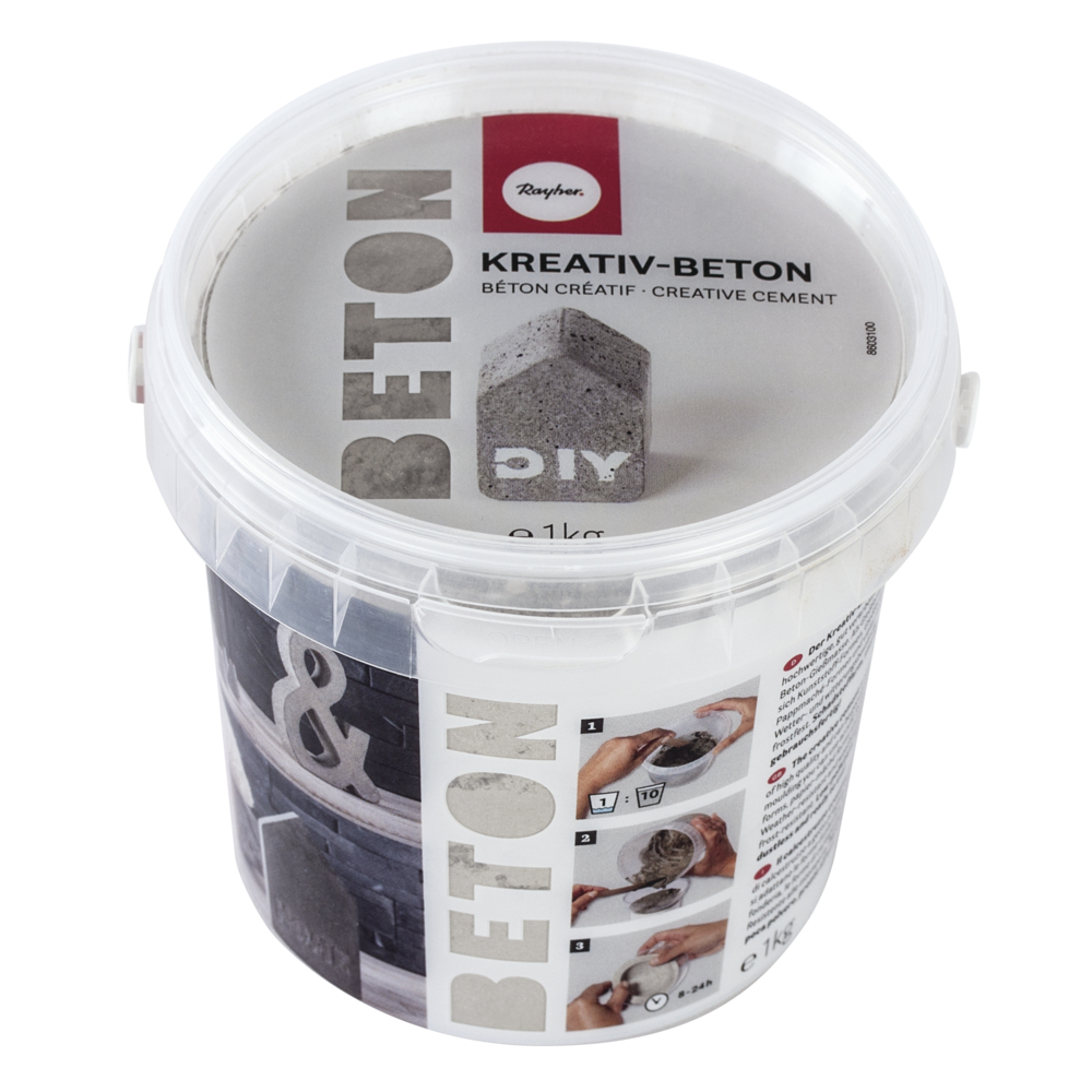 Béton Créatif Rayher, seau 1kg