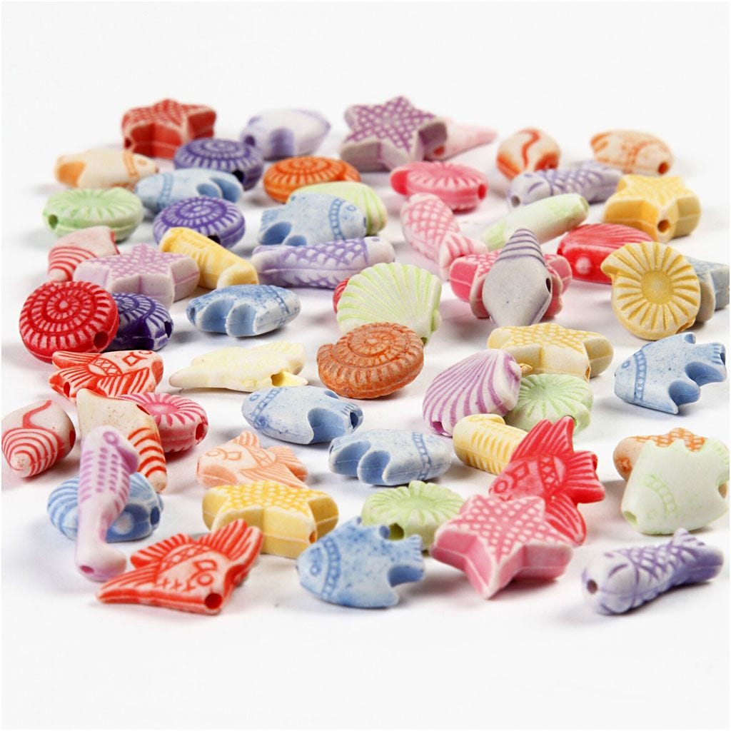 Perles lettres et chiffres 200gr