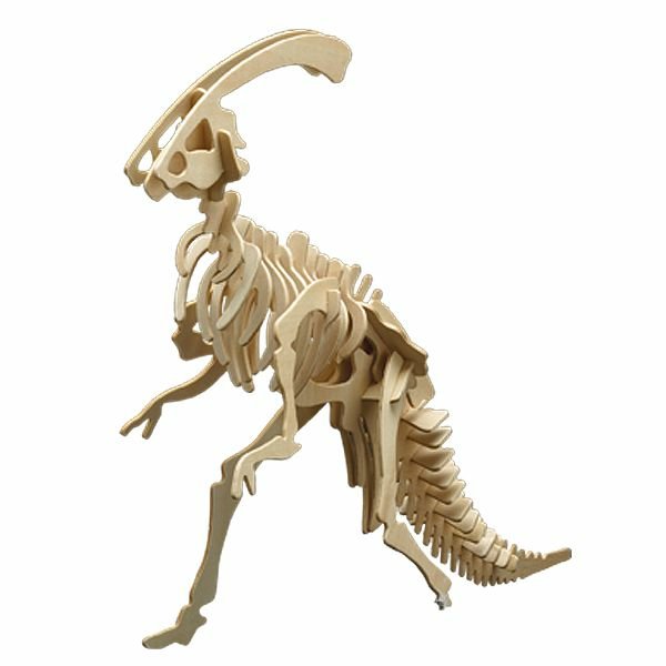 Bouwkit hout, Dino Parasaurolophus