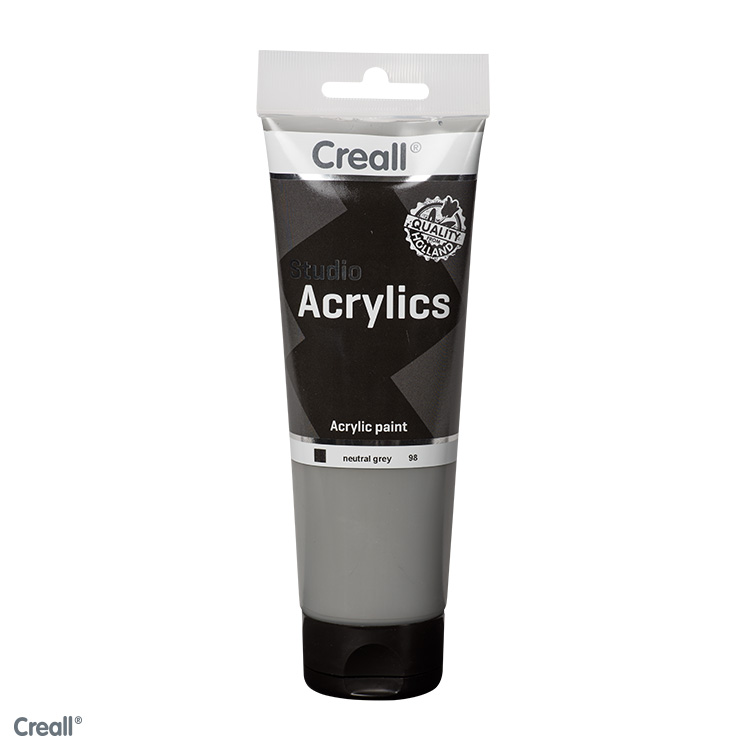 Creall Studio Acrylics acrylverf 250ml Neutraal Grijs