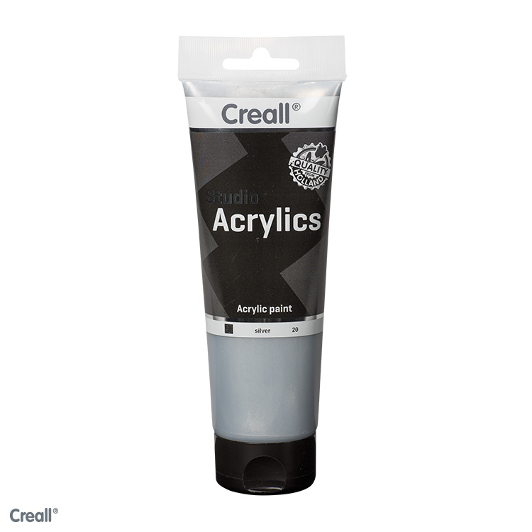 Creall Studio Acrylics Metallic 250ml Argent