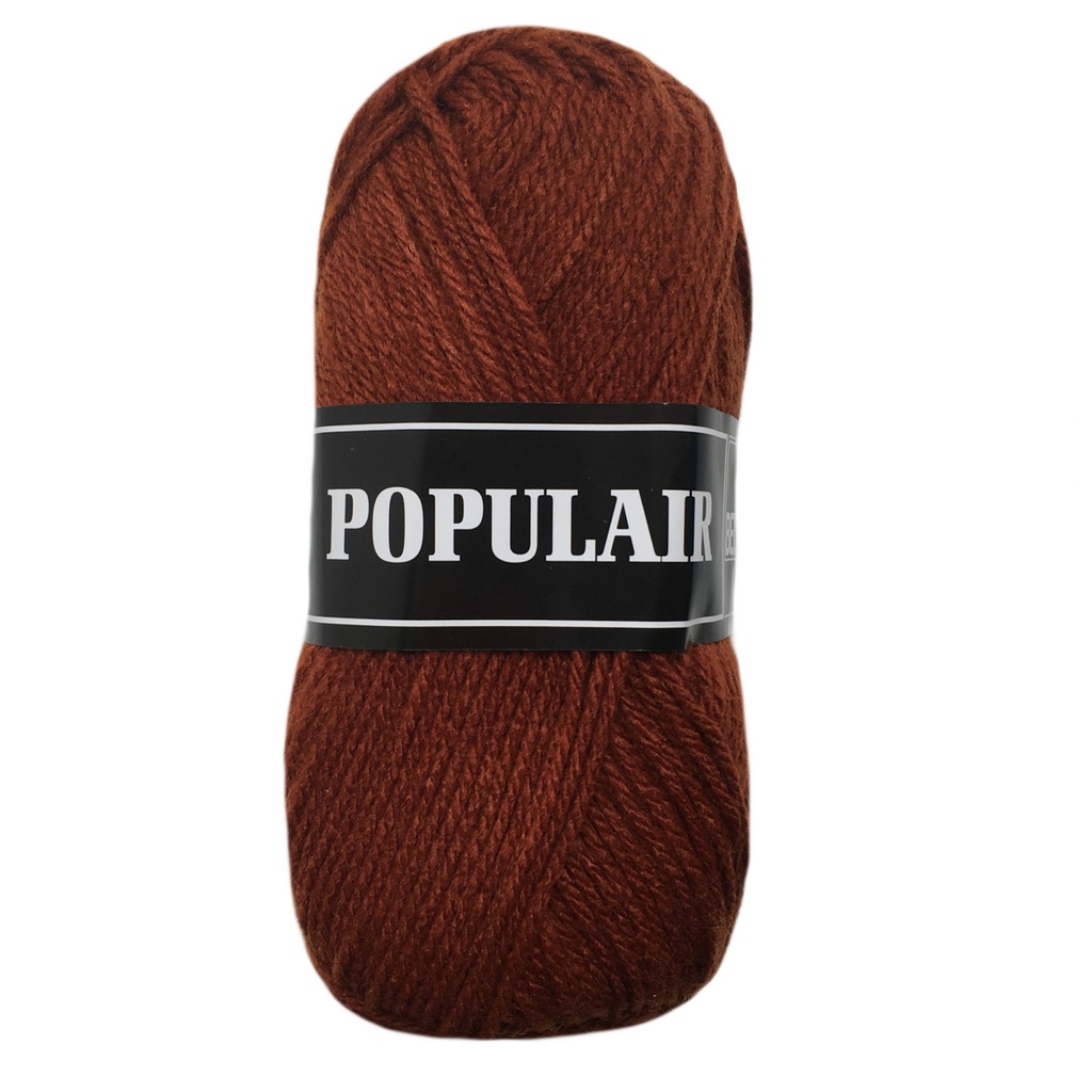 Acrylwol Populair 20 x 50gr. roestbruin (66)