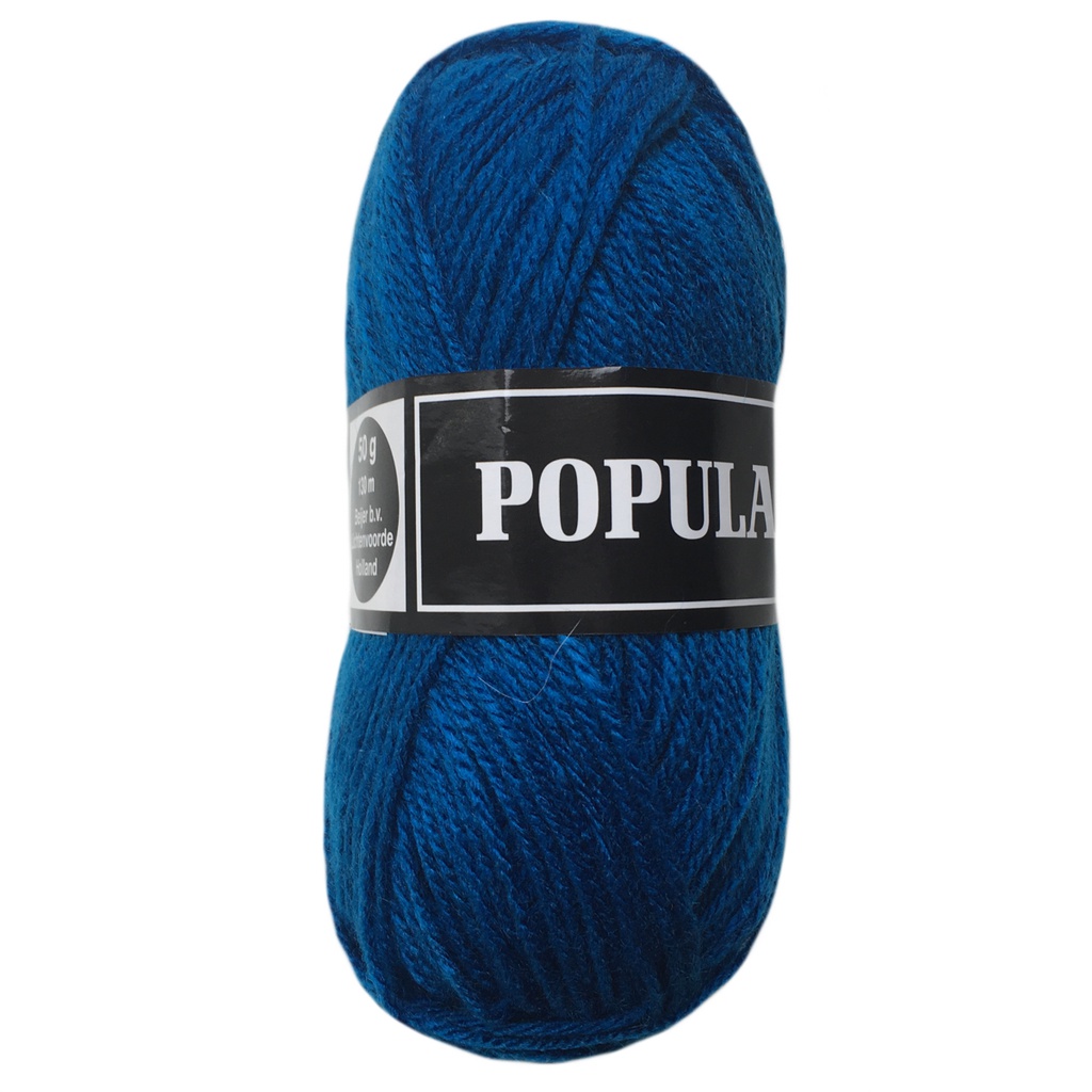 Acrylwol Populair 20 x 50gr. jeansblauw (25)