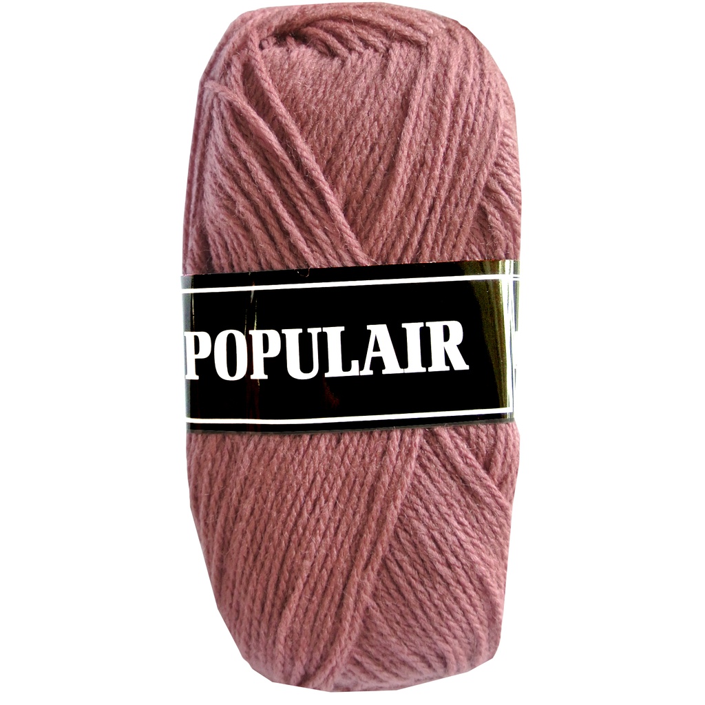 Laine acrylique Populair 20 x 50gr. vieux rose (14)