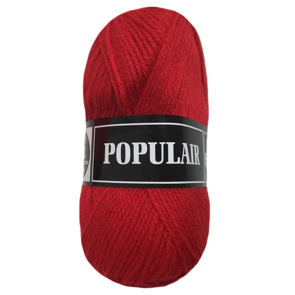 Acrylwol Populair 20 x 50gr. rood (05)