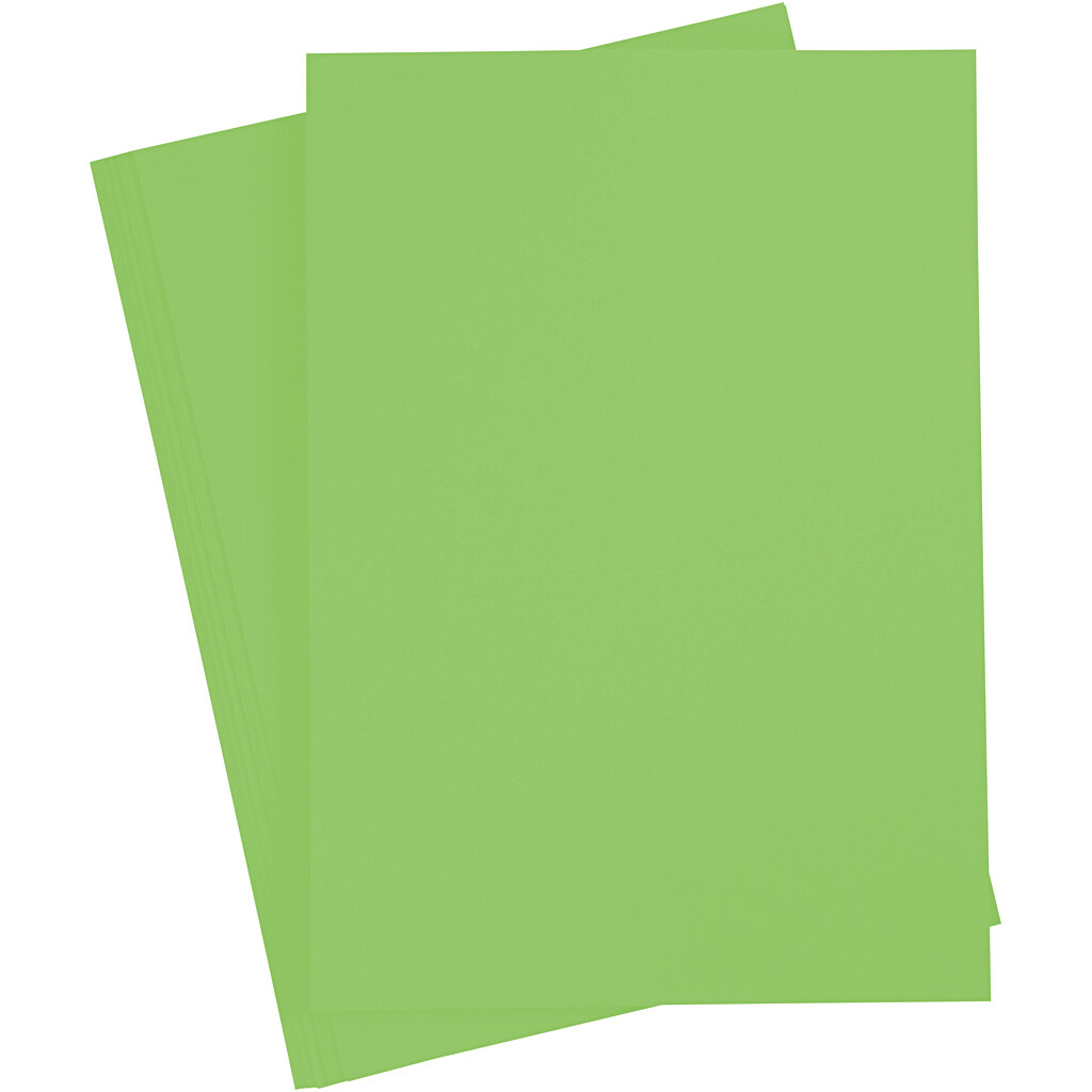 Getint papier 130g/m², DIN A4, 100 vellen, lichtgroen