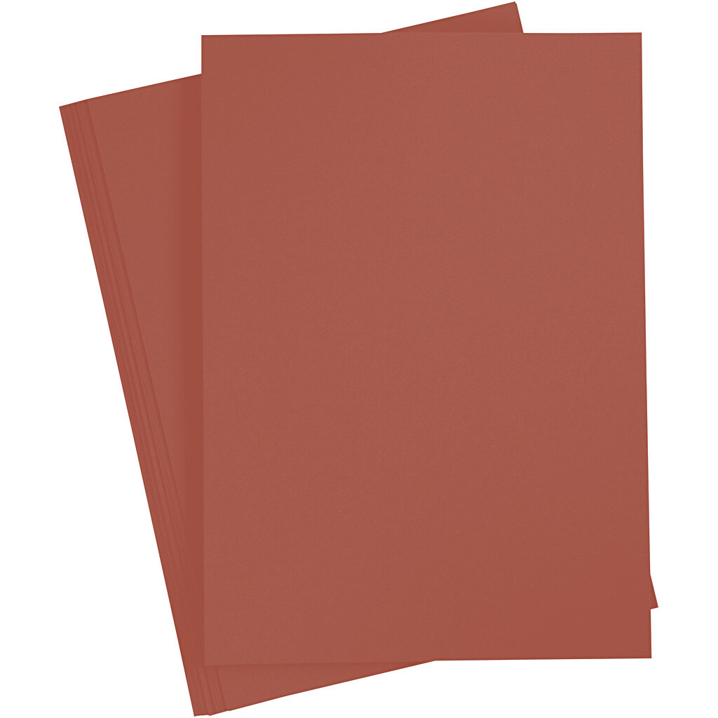 Papier à dessin teinté 130g/m², DIN A4, 100 flles, rouille