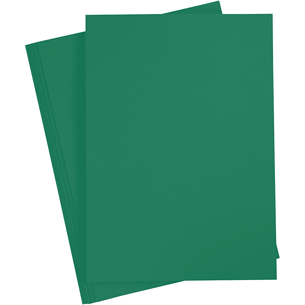 Papier à dessin teinté 130g/m², DIN A4, 100 flles, vert sapin