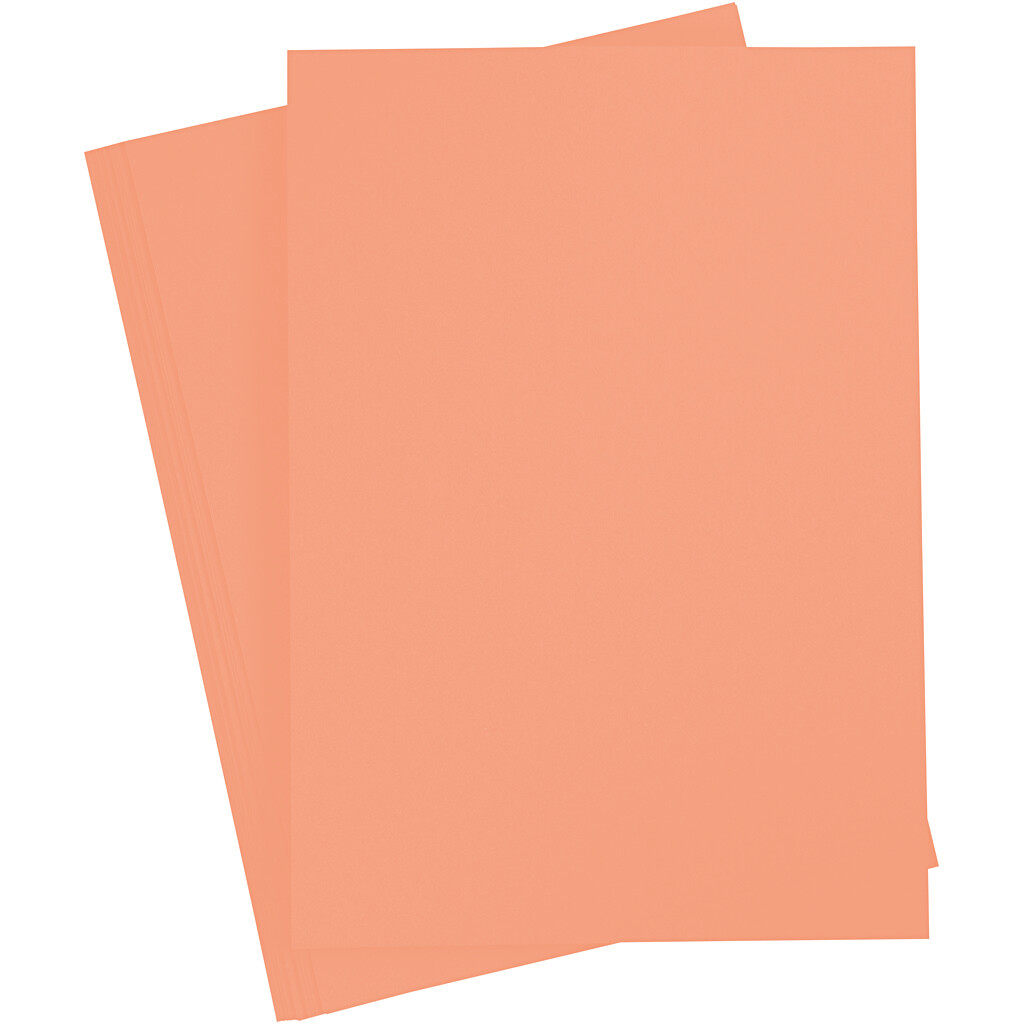 Getint papier 130g/m², DIN A4, 100 vellen, zalm