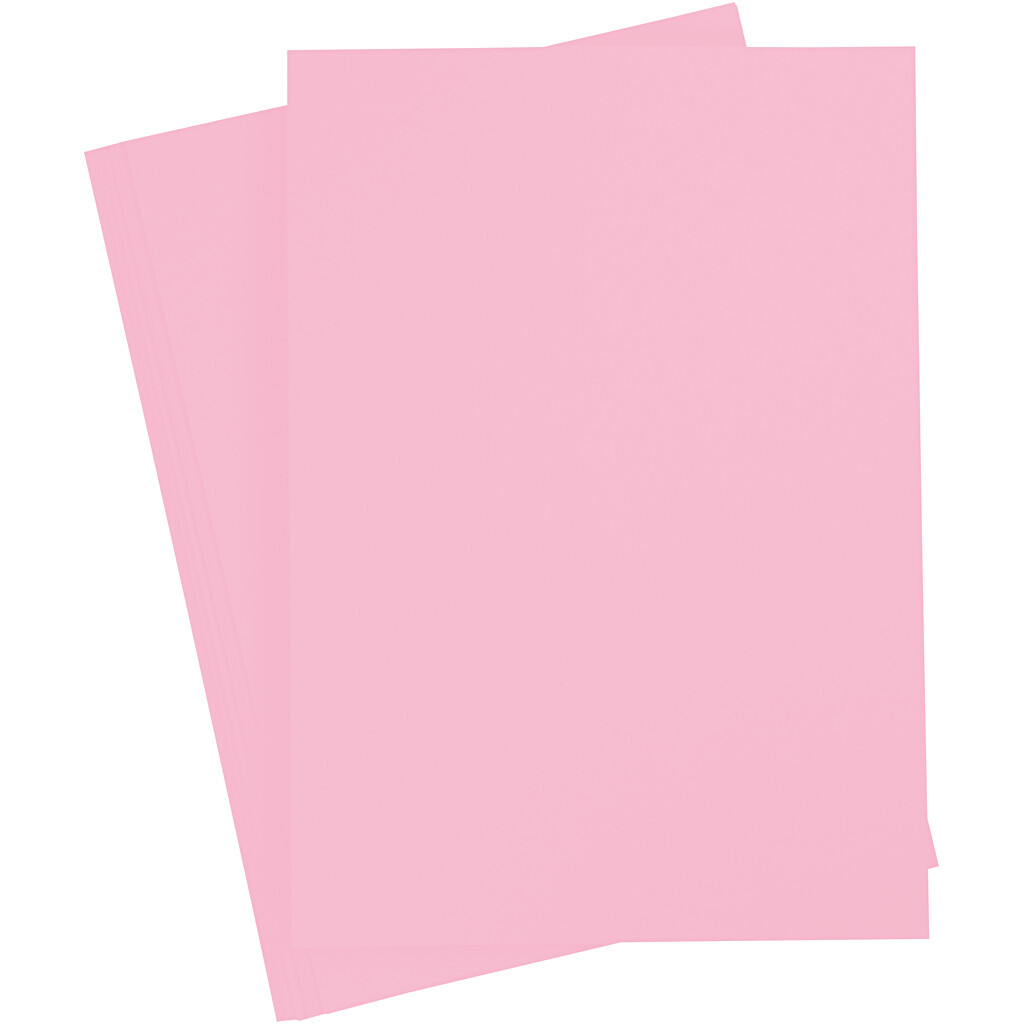 Papier à dessin teinté 130g/m², DIN A4, 100 flles, rose