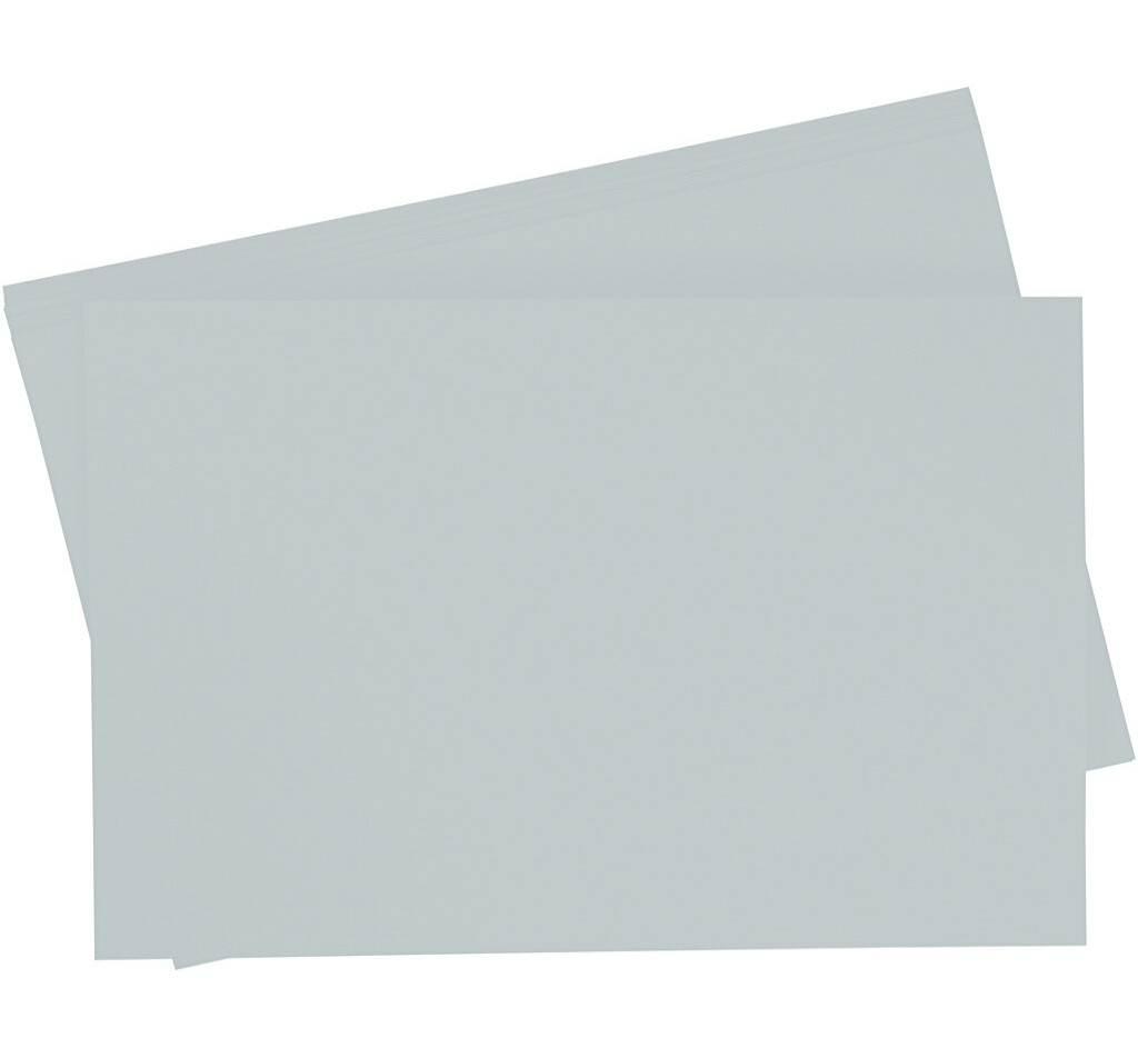 Getint papier 130g/m², 50x70cm, 10 vellen, zilver