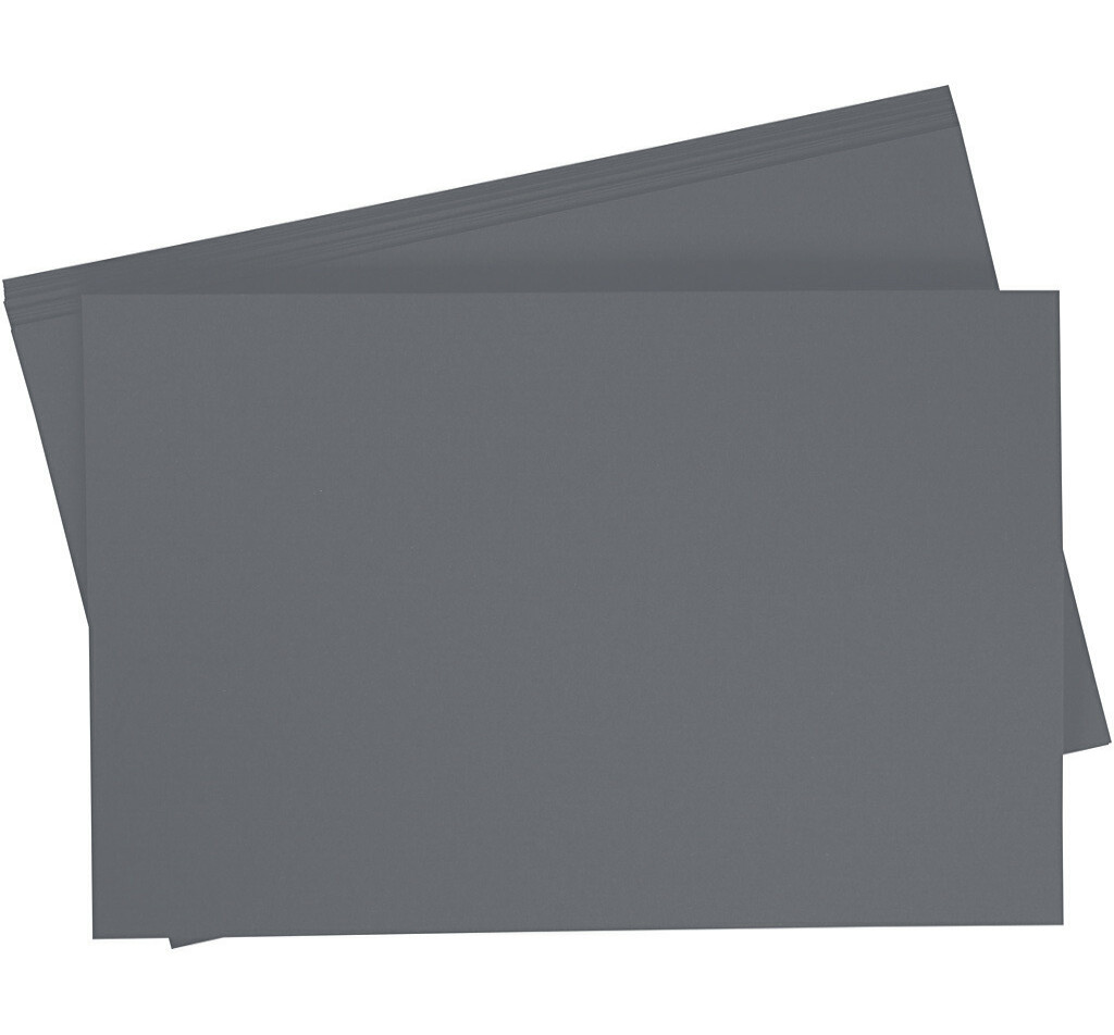 Getint papier 130g/m², 50x70cm, 10 vellen, antraciet