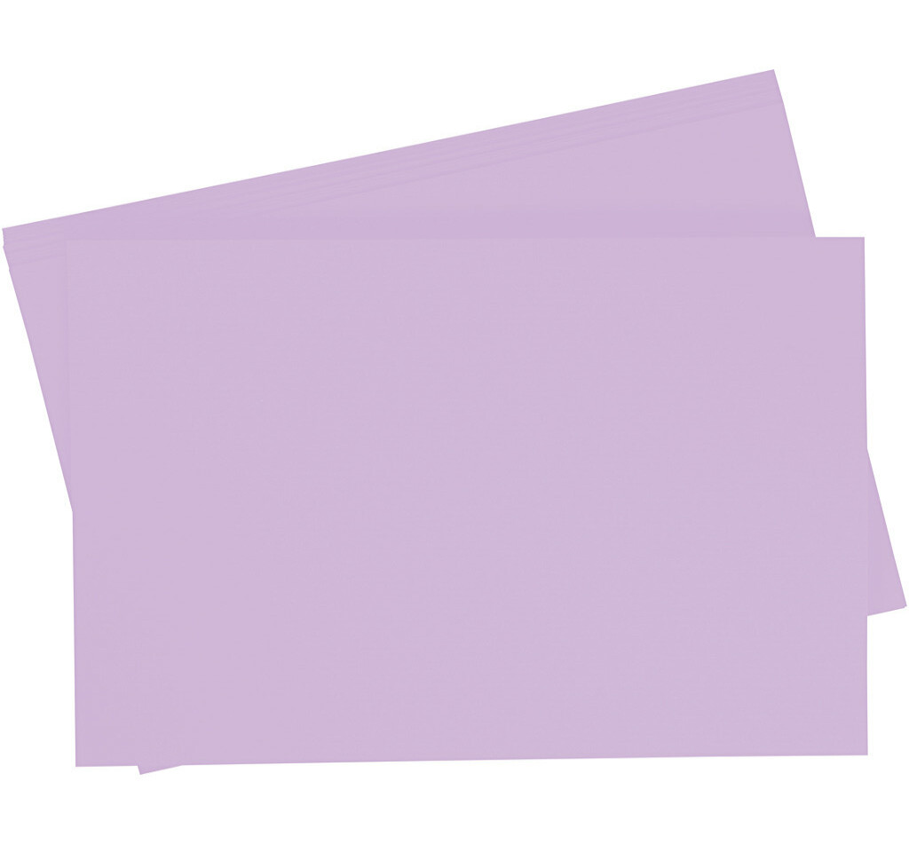 Getint papier 130g/m², 50x70cm, 10 vellen, licht lila