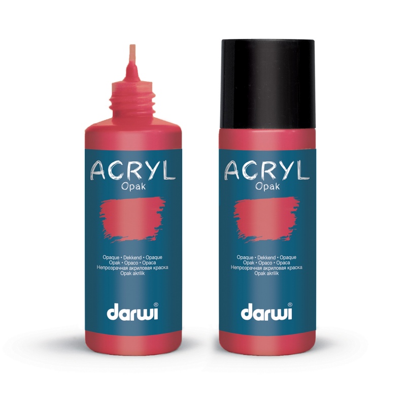 Darwi acryl opak 80 ml carmin